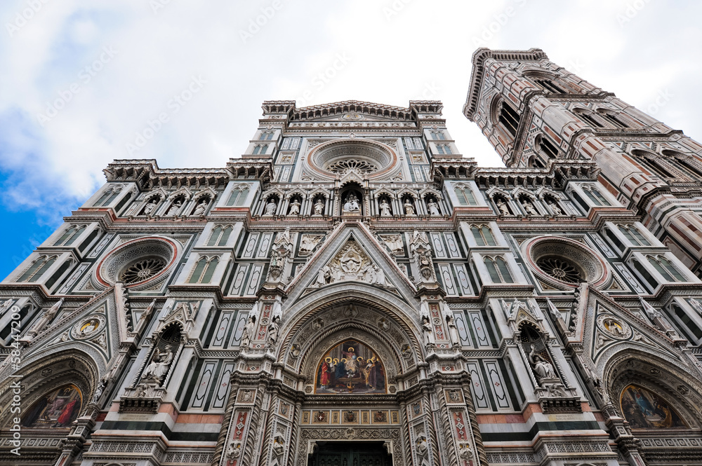 Prospettiva centrale del Duomo di Firenze