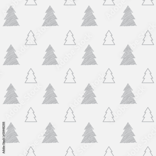 Seamless christmas tree pattern