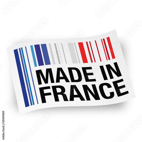 Etiquette "Made in France" (code barre)