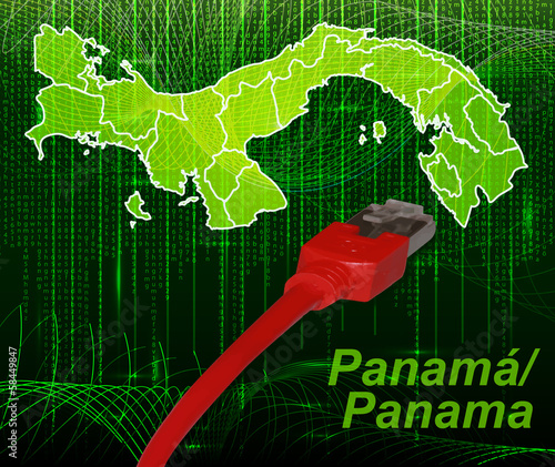 Panama mit Grenzen in dem neuen Netzwerkdesign