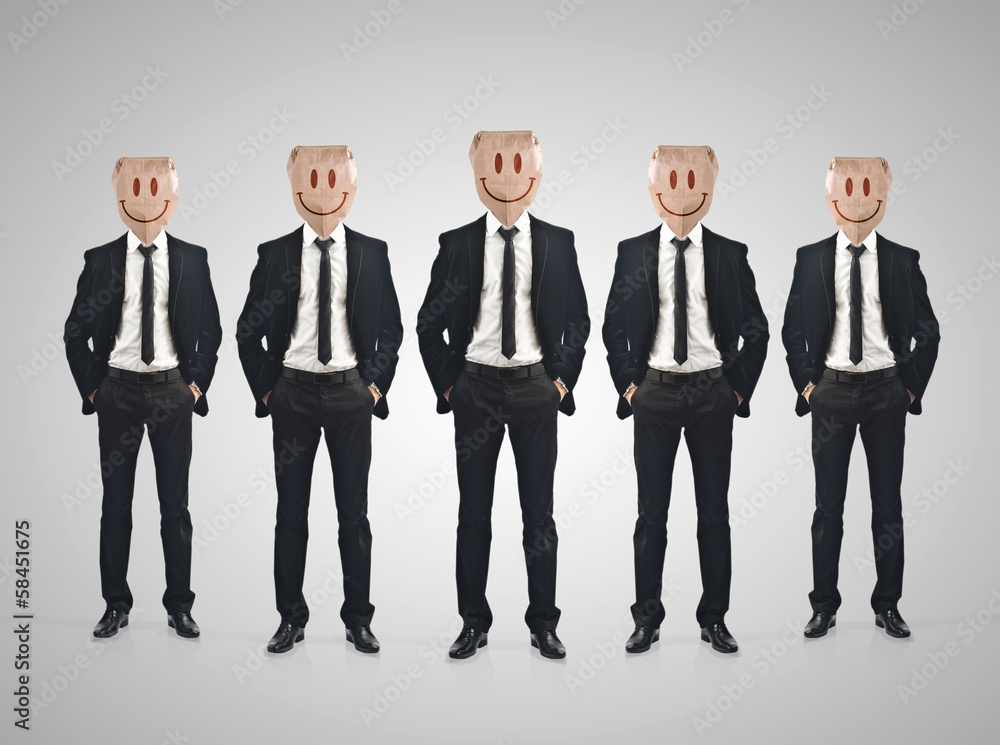 Businessman paper bag concept Businessman paper bag concept