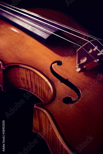 Detail einer Geige