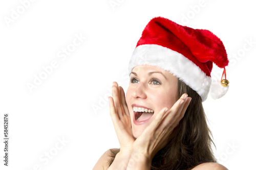Laughing Santa Claus Woman