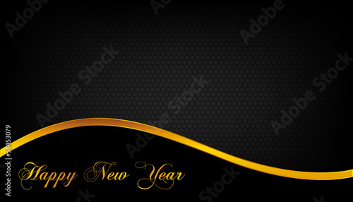 Abstract new year card