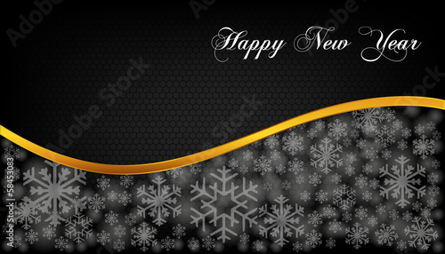 Abstract new year card