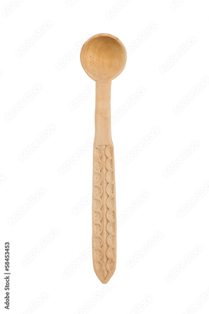 Wooden spoon, commonly used in food preparation Wooden spoon, commonly used in food preparation