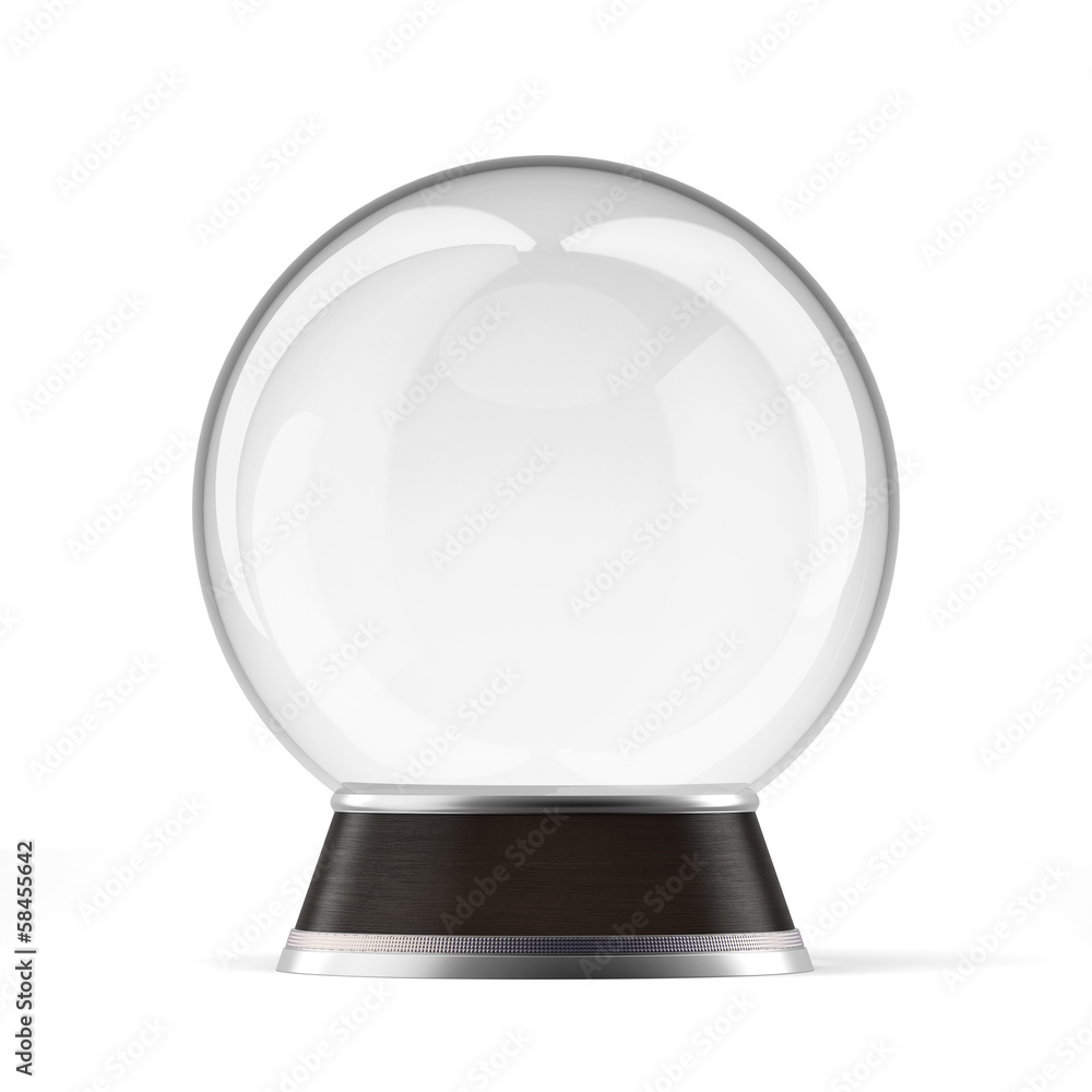 Empty snow globe Empty snow globe