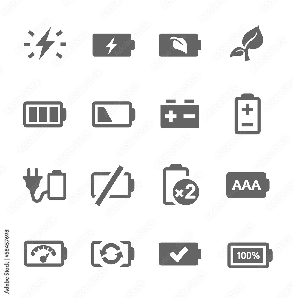 Battery icons Battery icons