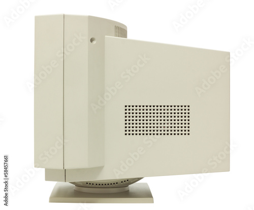CRT Monitor Side View
