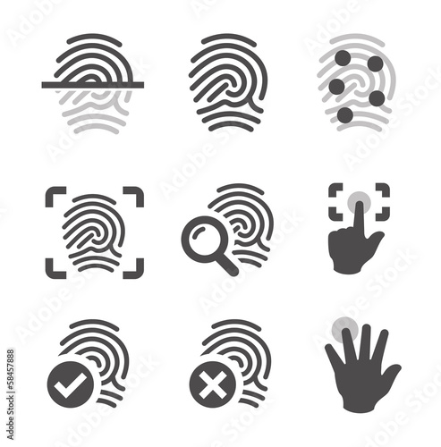 Fingerprint icons