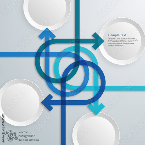 Infographics Vector Background Flat Design Arrows