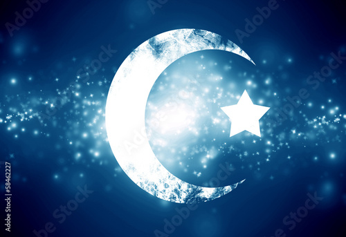 Canvas Print islam sign