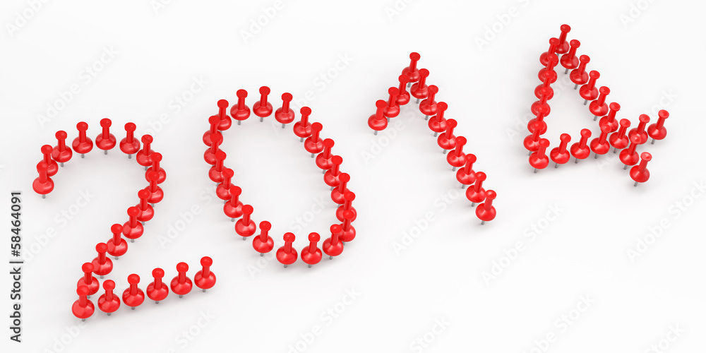 New Year of drawing pins in the office