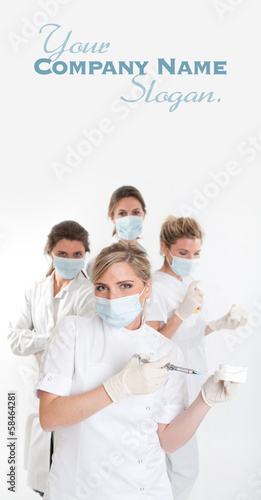 Female dentist team