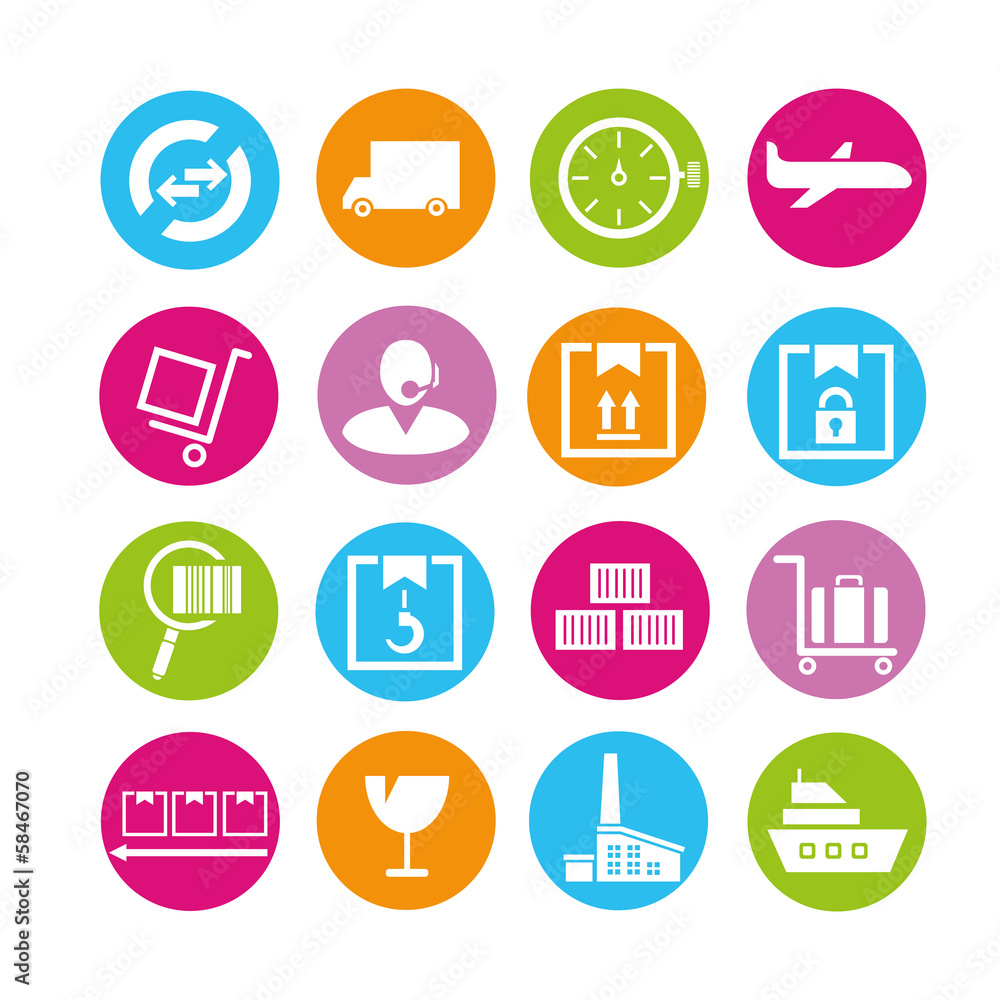 shipping management icons shipping management icons