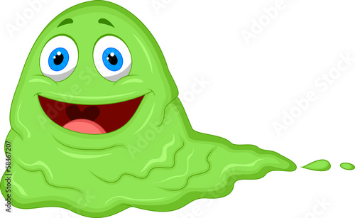 Slika na platnu Green slimy monster