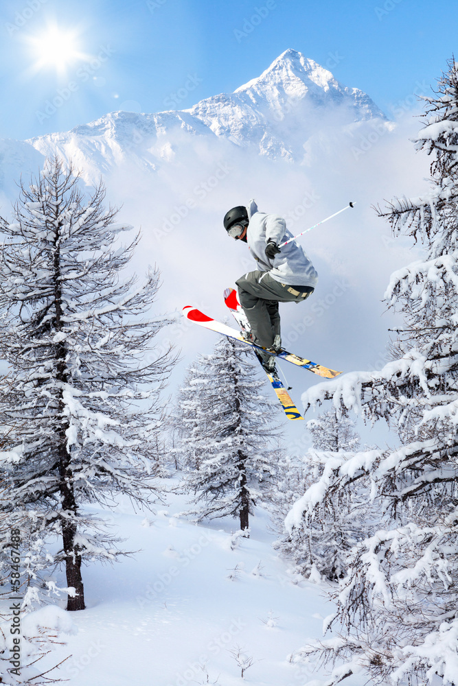 Fotobehang met snow paradise #58467483