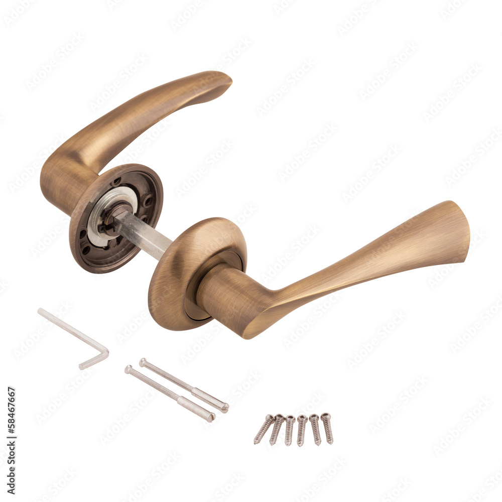 Door handle isolated Door handle isolated