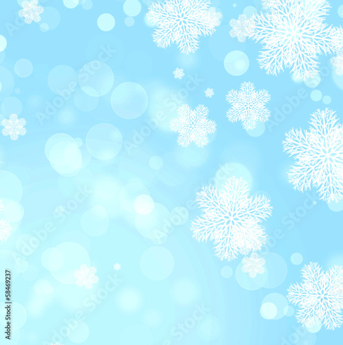 Christmas background of blue color