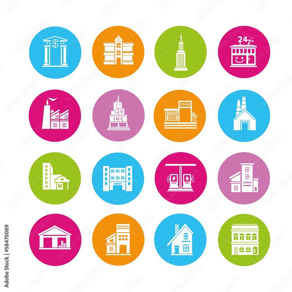 building icons building icons