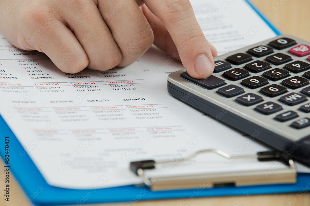 Businessman working with document Businessman working with document