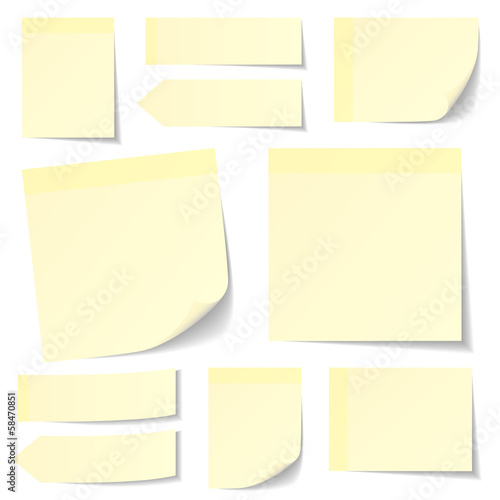 Yellow Stick Notes Collection