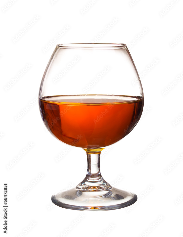 Brandy on the isolated background Brandy on the isolated background