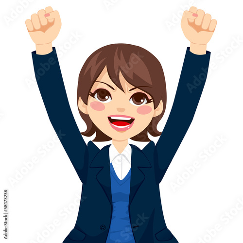 Happy Successful Businesswoman