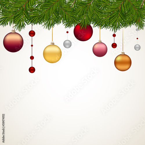 Simply new year background with decor