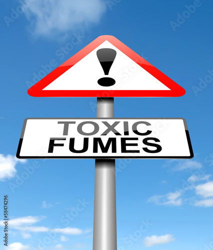 Canvas-taulu Toxic fumes concept.
