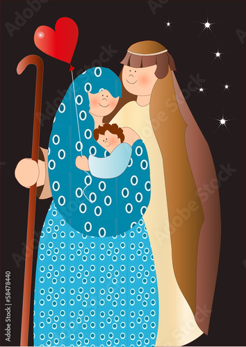 presepe con cuore