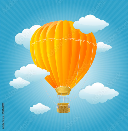 Vector air ballons background