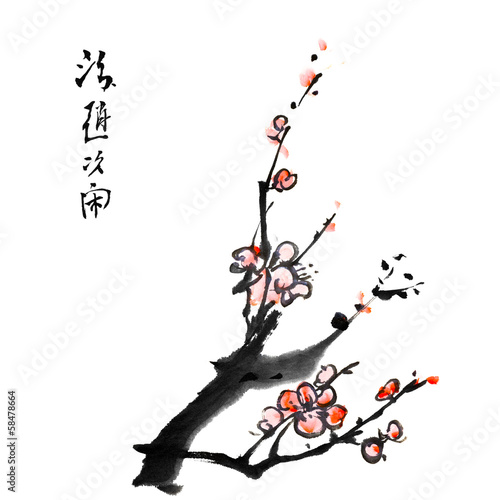 Chinese painting of plum blossom