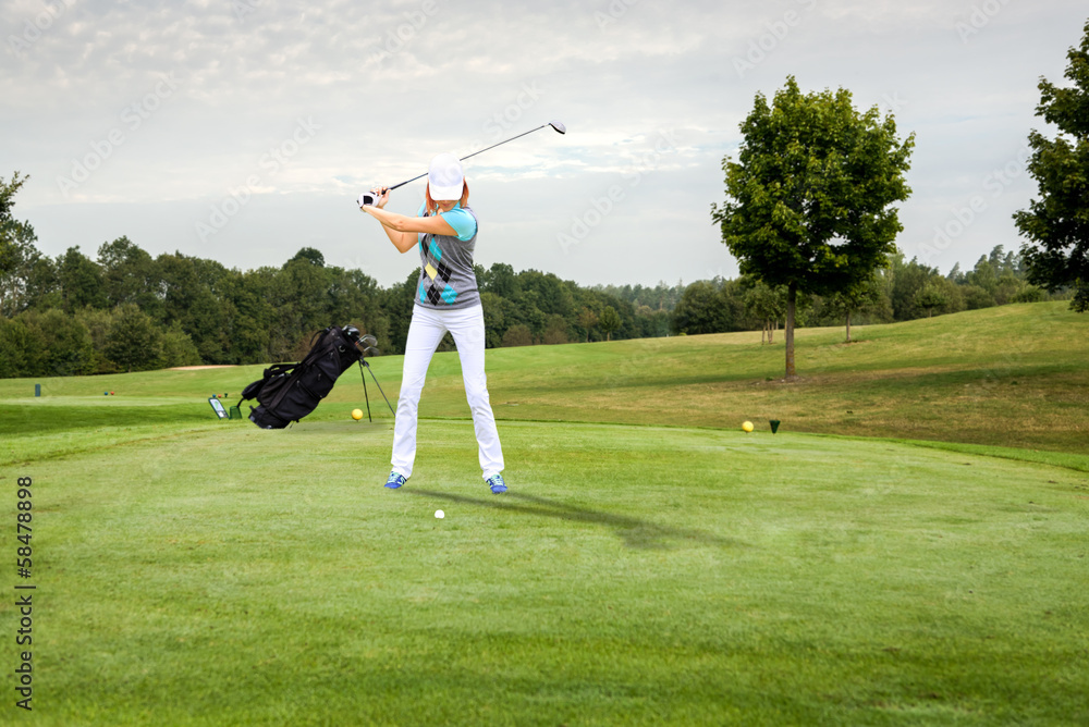 Obraz premium playing golf