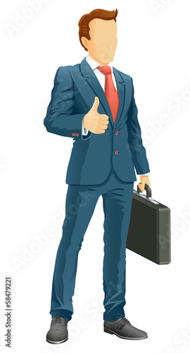 Faceless businessman