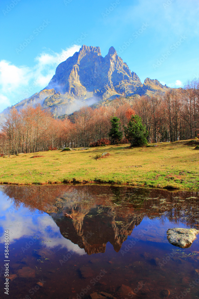 Mountain lake in Pyrenees