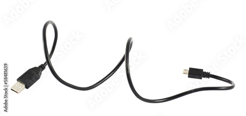 Obraz na płótnie USB cable isolated