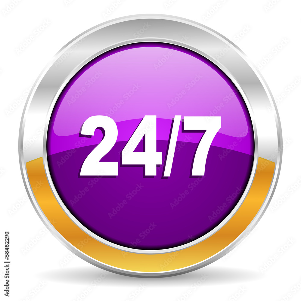 24/7 icon 24/7 icon