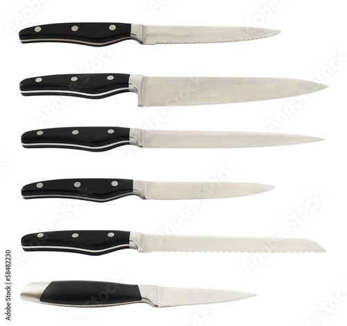 Kitchen stainless steel knives set