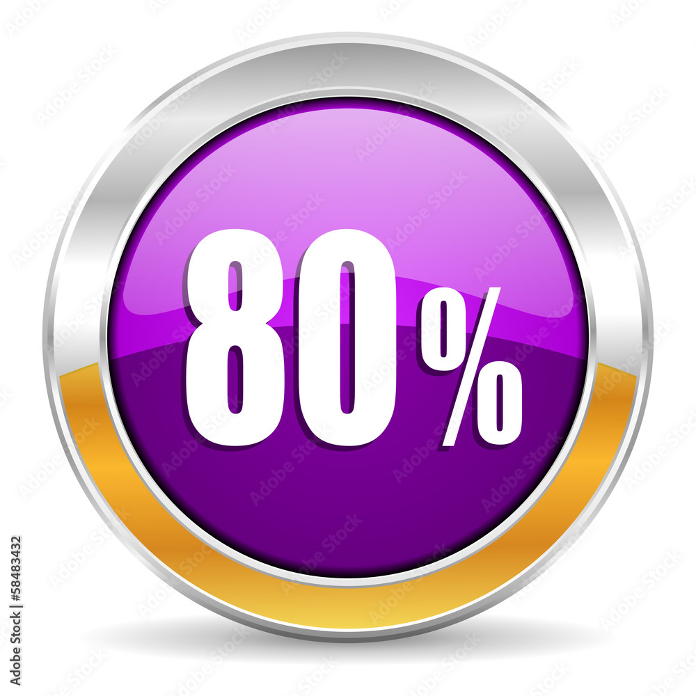 80 percent icon 80 percent icon
