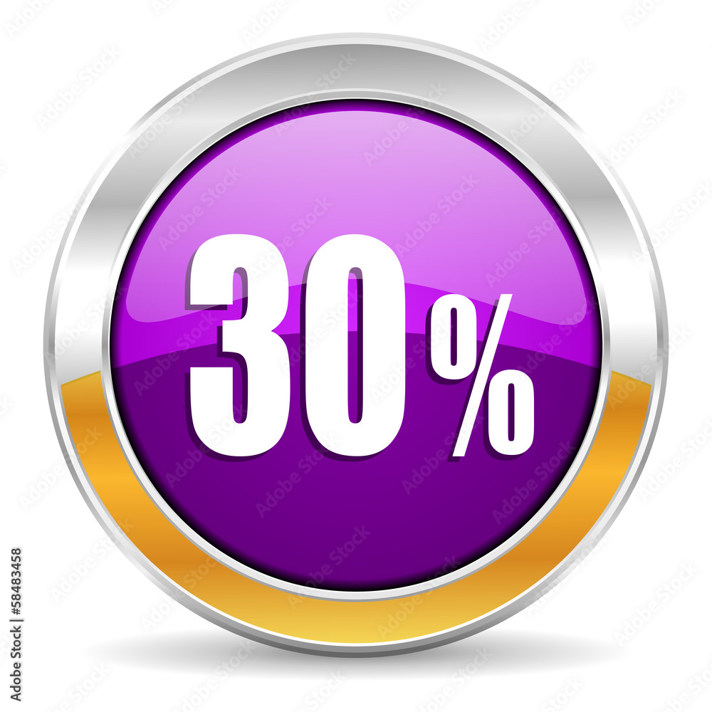 30 percent icon 30 percent icon