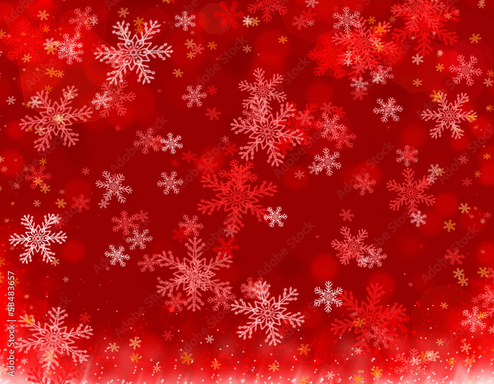 christmas background red