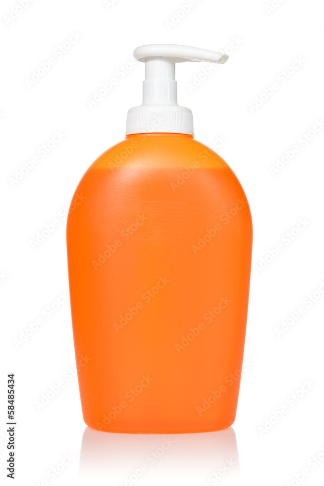 Orange dispenser with detergent Orange dispenser with detergent