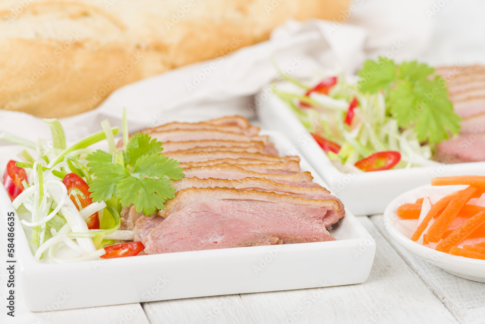 Tea-Smoked Duck - Vietnamese style green tea smoked duck breast Tea-Smoked Duck - Vietnamese style green tea smoked duck breast