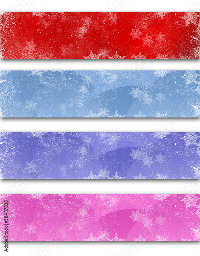 Winter Background labels