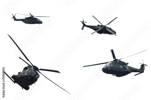 Canvas Print Helicopter flight