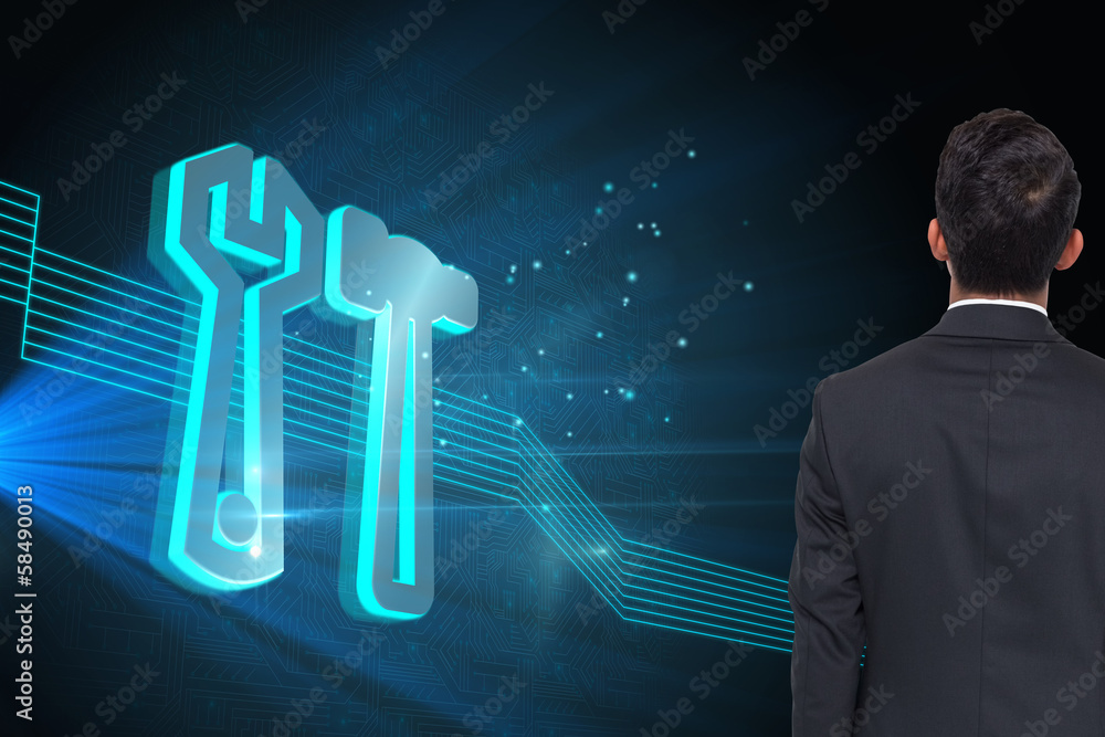Composite image of dark haired asian businessman Composite image of dark haired asian businessman