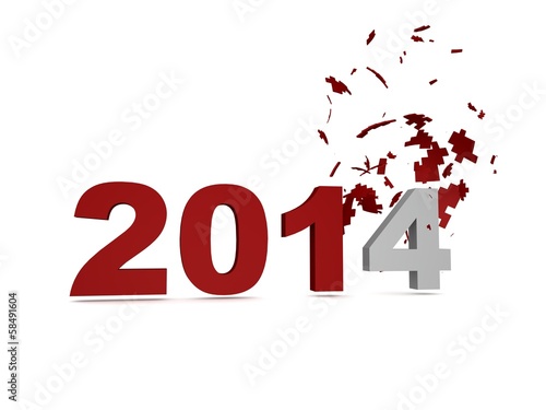 2014 New Year Crashed Past -Red