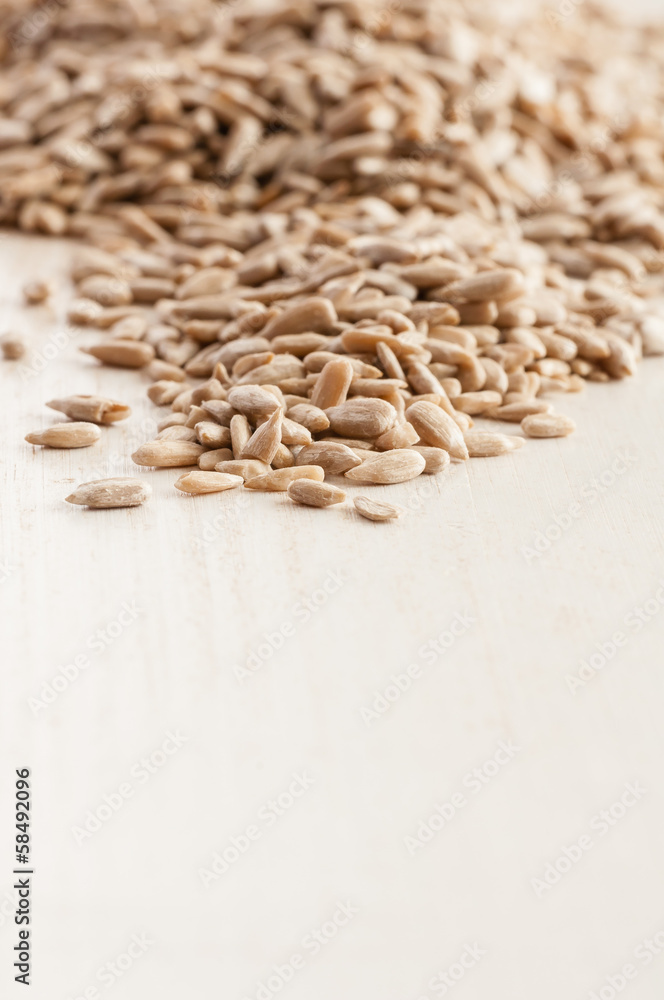 Sunflower seeds close up Sunflower seeds close up