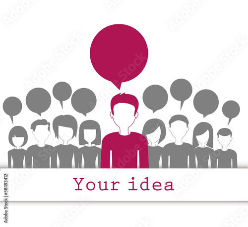 communication and social media concept